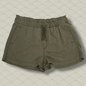 Loft Sage Green Drawstring Shorts Size LP